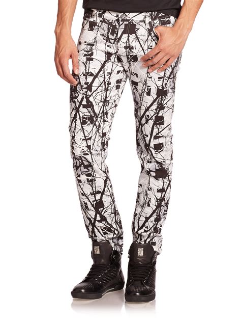 versace jeans e1vlbbj3 white multi print|Versace Jeans black label.